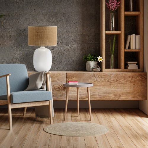 MELODY WHITE JUTA Lampka nocna 1 5984 TK Lighting Biały Juta