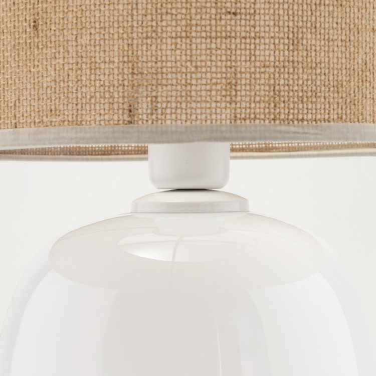MELODY WHITE JUTA Lampka nocna 1 5984 TK Lighting Biały Juta