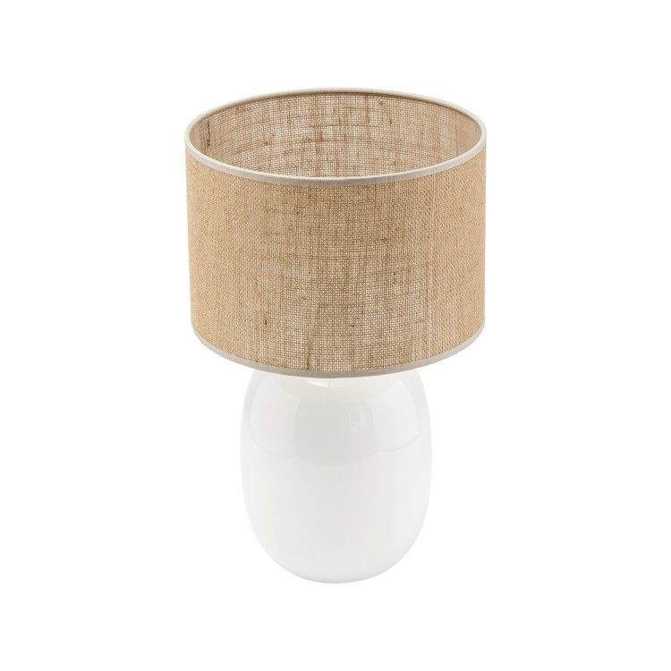 MELODY WHITE JUTA Lampka nocna 1 5984 TK Lighting Biały Juta