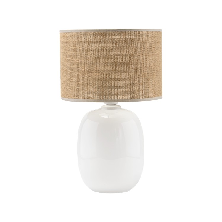 MELODY WHITE JUTA Lampka nocna 1 5984 TK Lighting Biały Juta