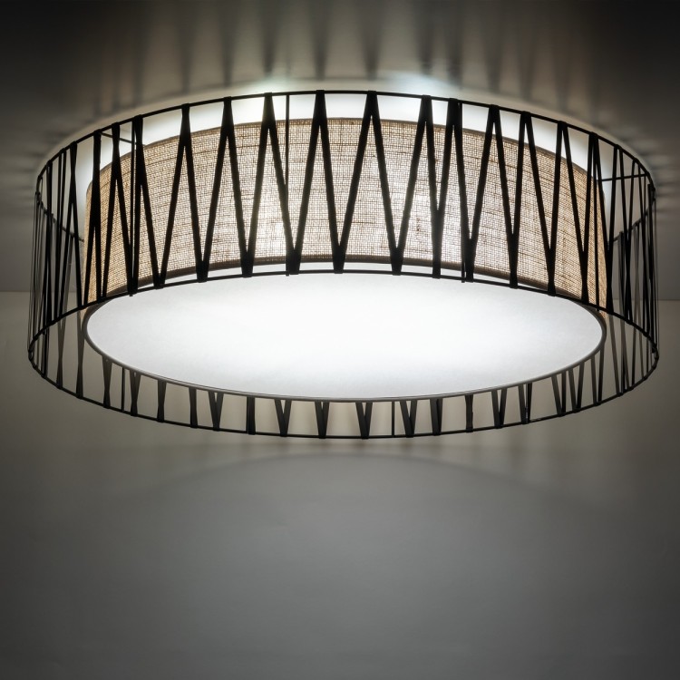 HARMONY NATURE Lampa sufitowa 4 720 4556 TK Lighting Czarny Czarny