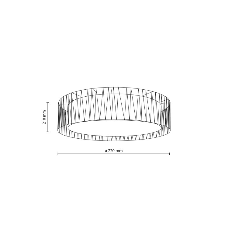 HARMONY NATURE Lampa sufitowa 4 720 4556 TK Lighting Czarny Czarny