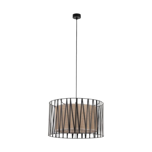 HARMONY NATURE Lampa wisząca 3 4557 TK Lighting Czarny Juta, Czarny