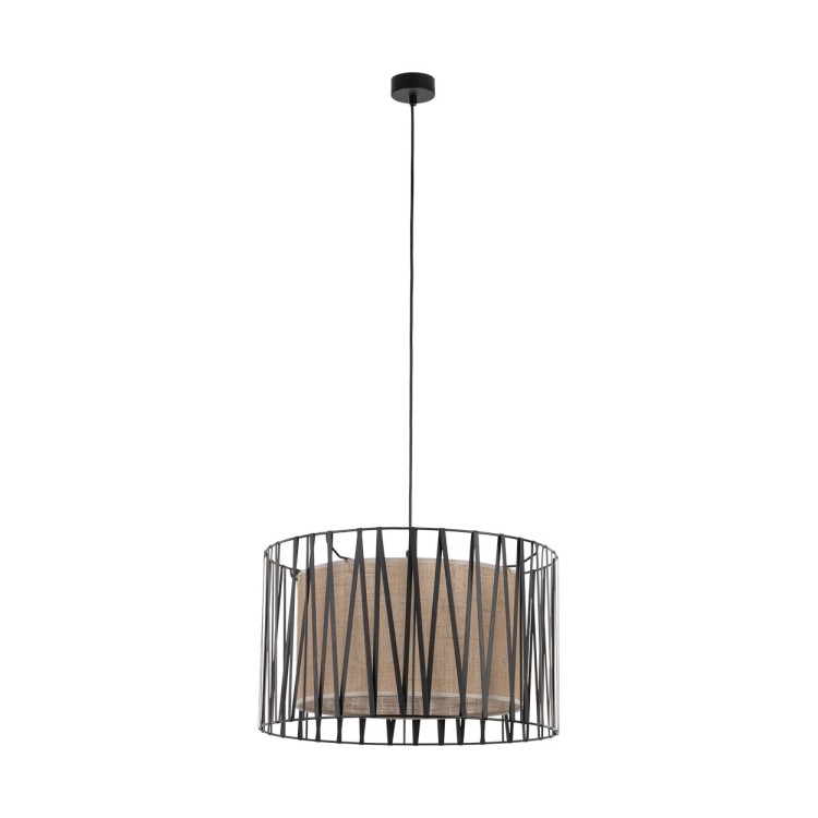 HARMONY NATURE Lampa wisząca 3 4557 TK Lighting Czarny Juta, Czarny