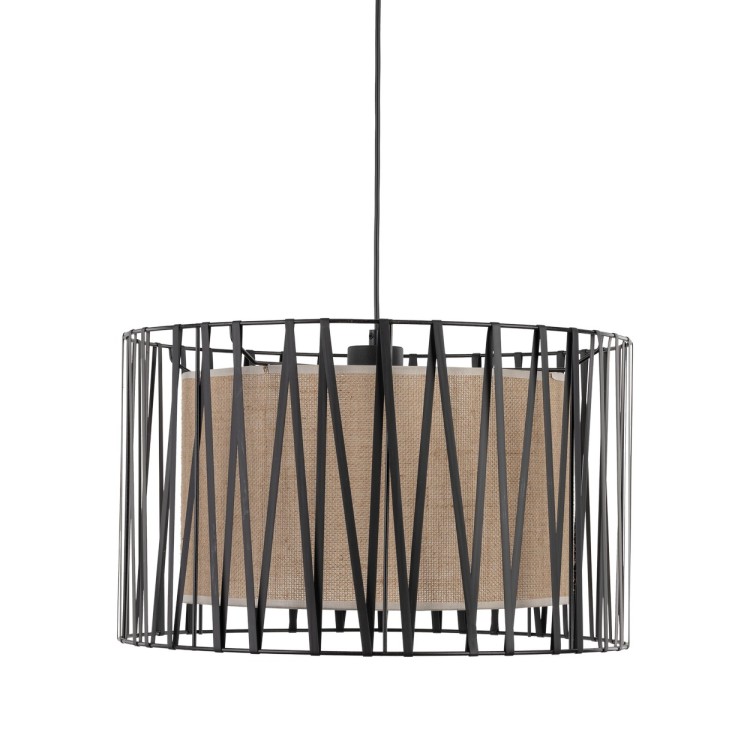 HARMONY NATURE Lampa wisząca 3 4557 TK Lighting Czarny Juta, Czarny
