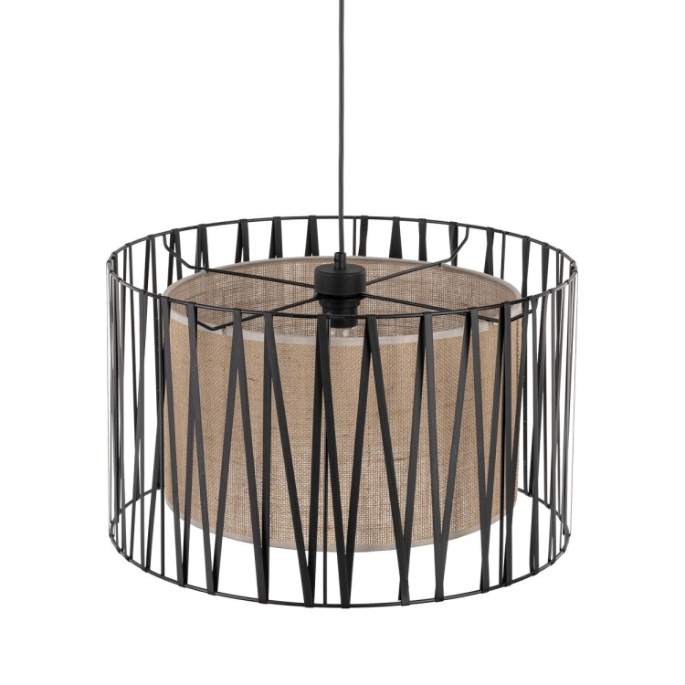 HARMONY NATURE Lampa wisząca 3 4557 TK Lighting Czarny Juta, Czarny