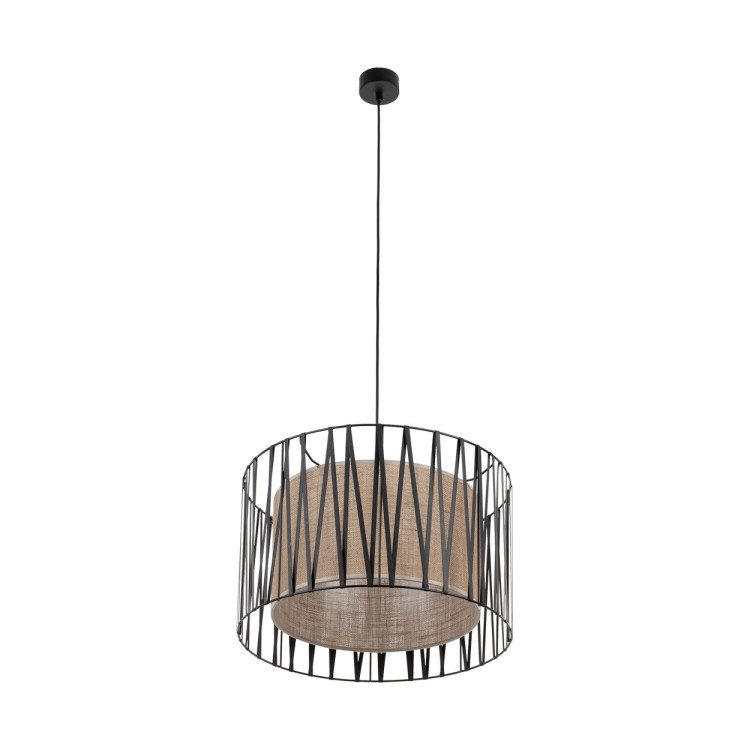 HARMONY NATURE Lampa wisząca 3 4557 TK Lighting Czarny Juta, Czarny