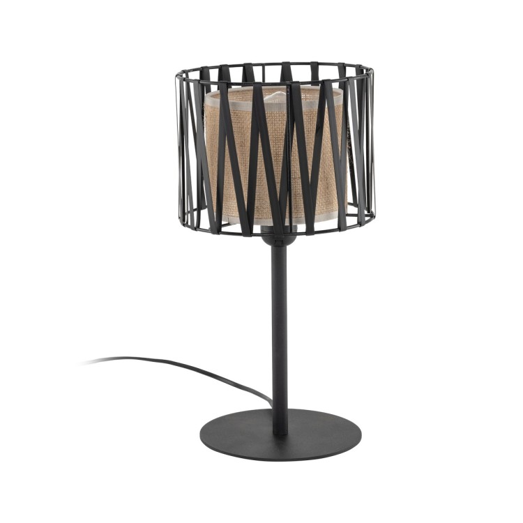 HARMONY NATURE Lampka nocna 1 5889 TK Lighting Czarny Juta