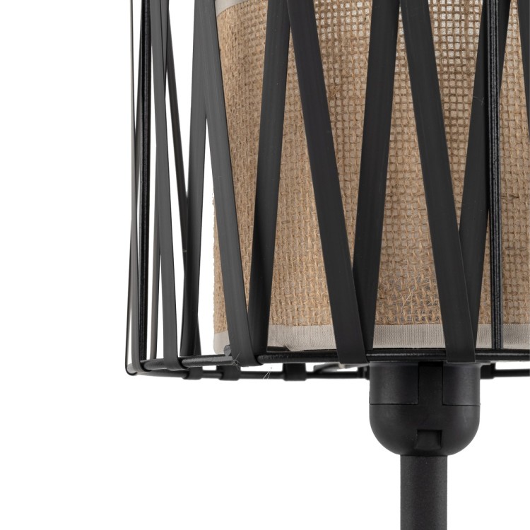 HARMONY NATURE Lampka nocna 1 5889 TK Lighting Czarny Juta
