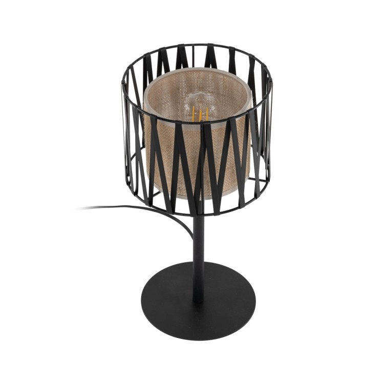 HARMONY NATURE Lampka nocna 1 5889 TK Lighting Czarny Juta