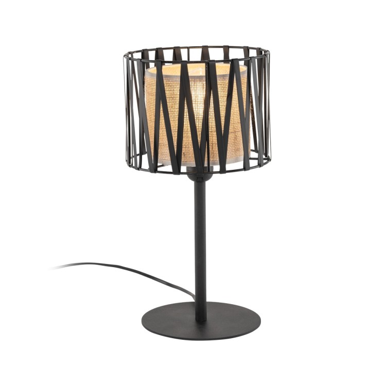 HARMONY NATURE Lampka nocna 1 5889 TK Lighting Czarny Juta