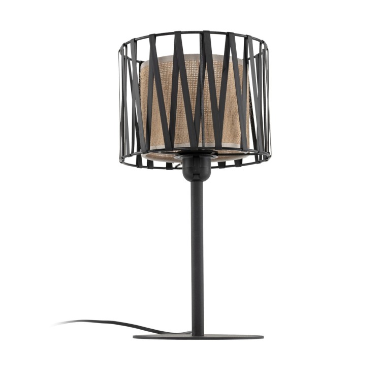 HARMONY NATURE Lampka nocna 1 5889 TK Lighting Czarny Juta