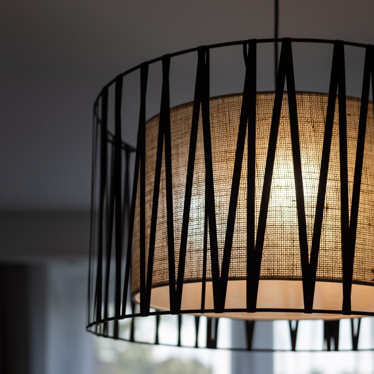 HARMONY NATURE Lampa wisząca 1 4562 TK Lighting Czarny Juta