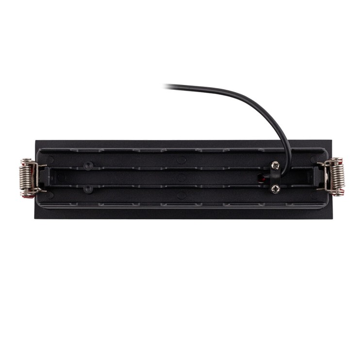 Oprawa liniowa Lampa spot punktowa MIDI LED BLACK 10062 NOWODVORSKI Lighting 20W 3000K Loft nowoczesna sufitowa oświetlenie z soczewkami nie oślepia nie oślepiająca barwa ciepła ciepły biały podtynkowa czarna z zasilaczem Inspiracje Premium