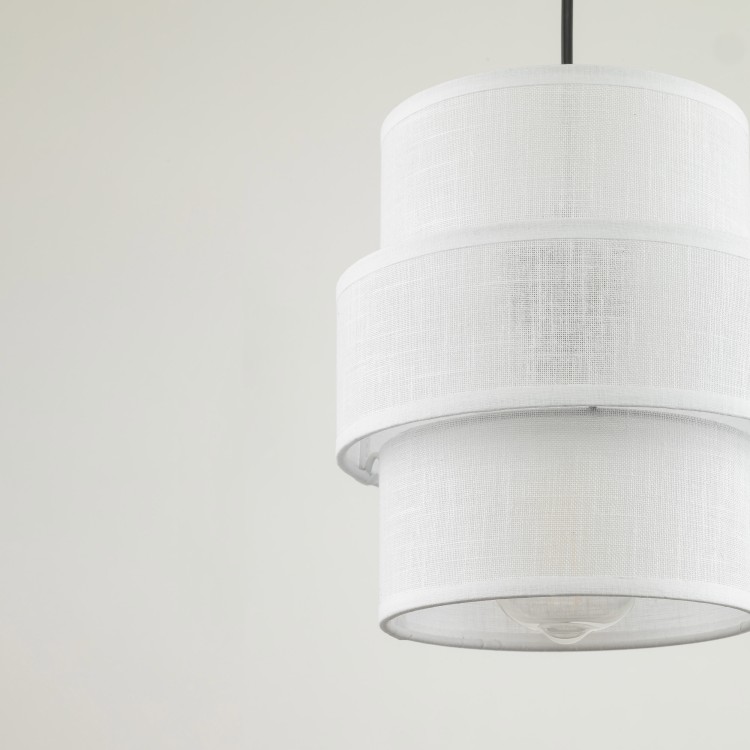 CALISTO WHITE Lampa wisząca 1 200 5094 TK Lighting Czarny Biały