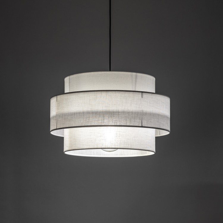 CALISTO WHITE Lampa wisząca 1 500 5095 TK Lighting Czarny Biały
