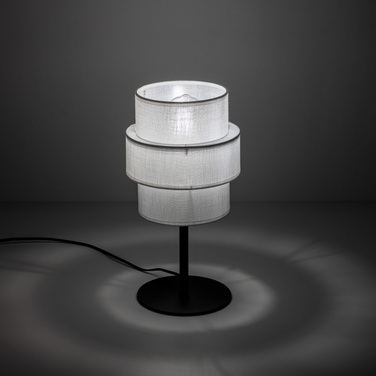 CALISTO WHITE Lampka nocna 1 5893 TK Lighting Czarny Biały