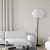 CALISTO WHITE Lampa podłogowa 1 5894 TK Lighting Czarny Biały
