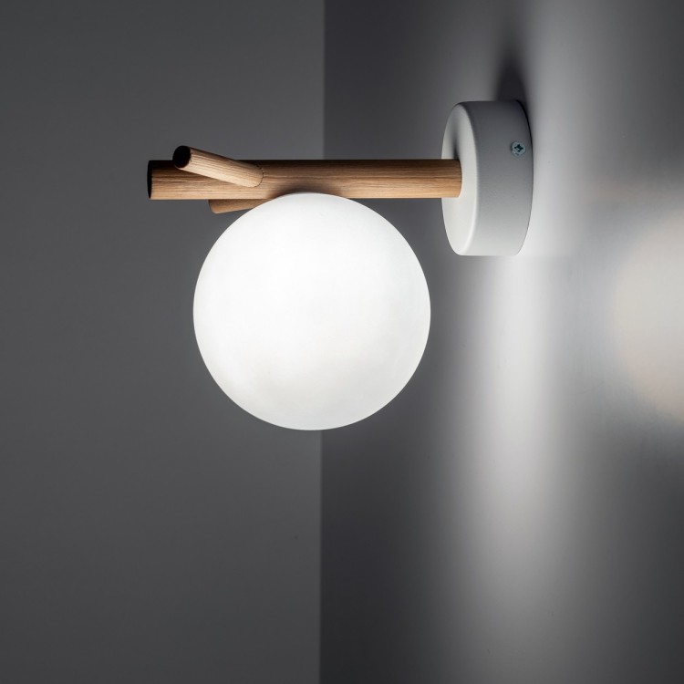 SHERON WHITE Kinkiet 1 5307 TK Lighting Biały, Sosna Biały