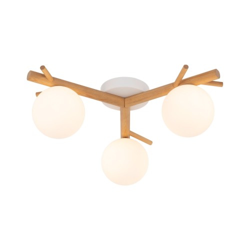 SHERON WHITE Lampa sufitowa 3 5308 TK Lighting Biały, Sosna Biały