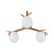 SHERON WHITE Lampa sufitowa 3 5308 TK Lighting Biały, Sosna Biały