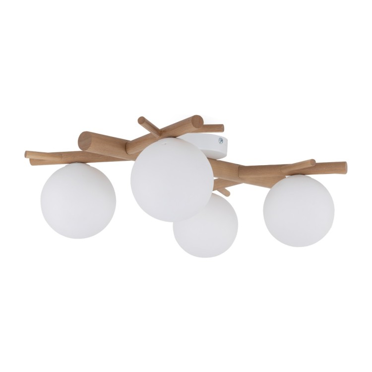 SHERON WHITE Lampa sufitowa 4 5309 TK Lighting Biały, Sosna Biały