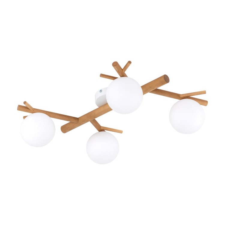 SHERON WHITE Lampa sufitowa 4 5309 TK Lighting Biały, Sosna Biały