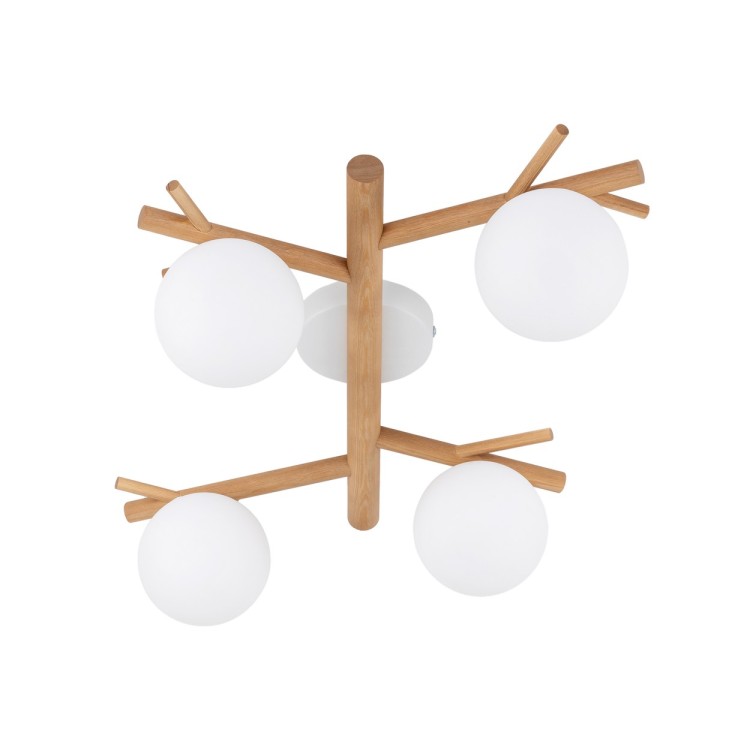 SHERON WHITE Lampa sufitowa 4 5309 TK Lighting Biały, Sosna Biały