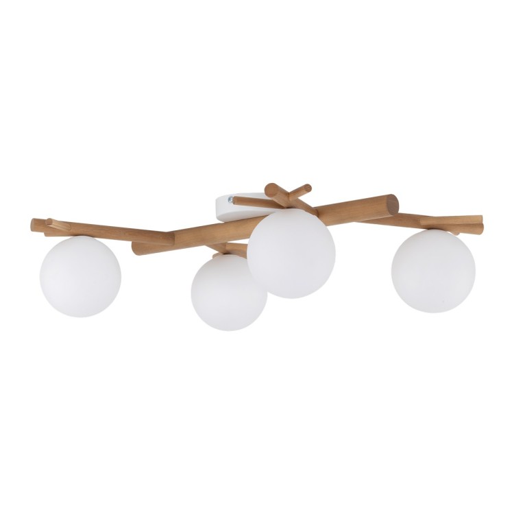 SHERON WHITE Lampa sufitowa 4 5309 TK Lighting Biały, Sosna Biały