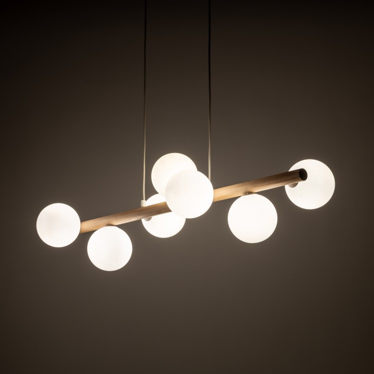 ESTERA WOOD Lampa wisząca 7 5905 TK Lighting Sosna Biały