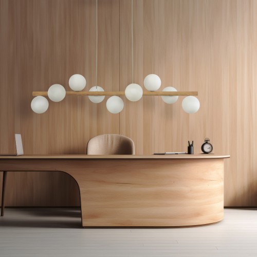 ESTERA WOOD Lampa wisząca 9 5906 TK Lighting Sosna Biały