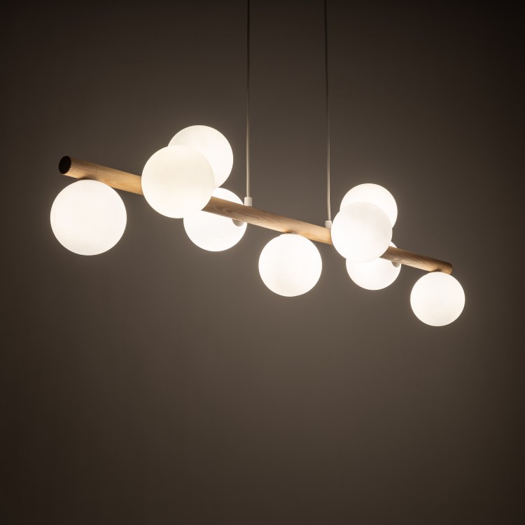 ESTERA WOOD Lampa wisząca 9 5906 TK Lighting Sosna Biały