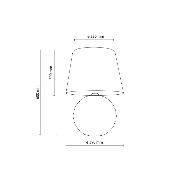 SANTANA OLIVE Lampka nocna 1 5903 TK Lighting Zielony, Złoty Miętowy