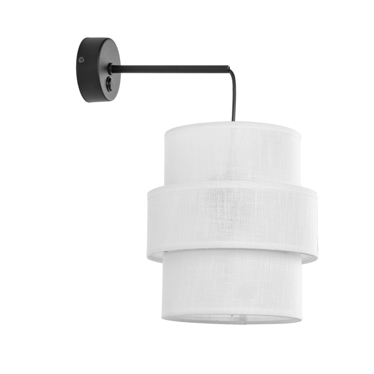 CALISTO WHITE Kinkiet 1 5956 TK Lighting Czarny Biały