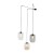 ELIO MIX Lampa wisząca 3 5972 TK Lighting Czarny Transparentny, Topaz, Grafitowy