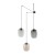 ELIO MIX Lampa wisząca 3 5972 TK Lighting Czarny Transparentny, Topaz, Grafitowy
