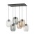 ELIO MIX Lampa wisząca 6 5974 TK Lighting Czarny Transparentny, Topaz, Grafitowy