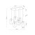 ELIO MIX Lampa wisząca 6 5974 TK Lighting Czarny Transparentny, Topaz, Grafitowy