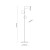 ESTERA BLACK Lampa podłogowa 3 5717 TK Lighting Czarny Grafitowy