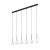 MARTIN BLACK WHITE Lampa wisząca 6 4504 TK Lighting Czarny Biały