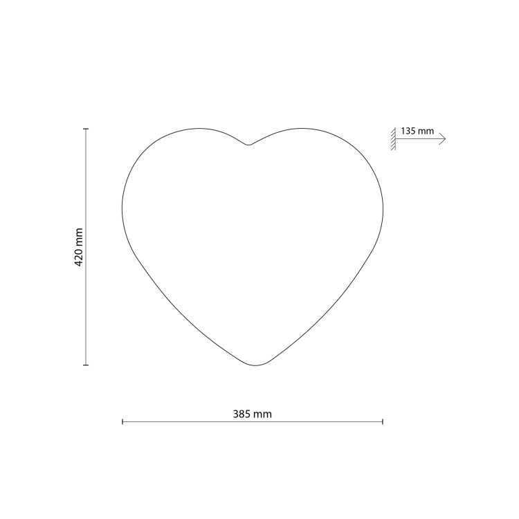 HEART LEN Lampa sufitowa 2 757 TK Lighting Biały Beżowy
