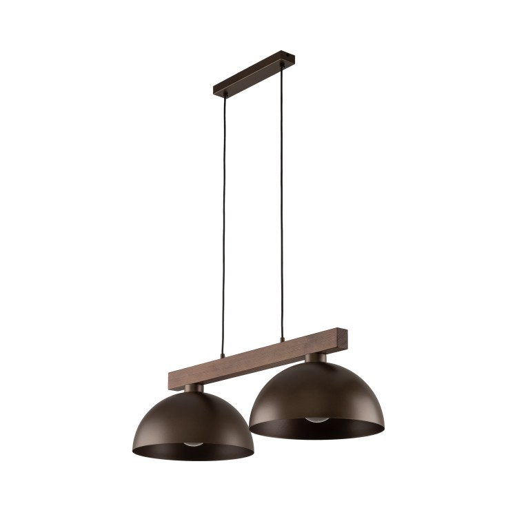 OSLO BROWN Lampa wisząca 2 4507 TK Lighting Brązowy, Orzech Brązowy