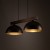 OSLO BROWN Lampa wisząca 2 4507 TK Lighting Brązowy, Orzech Brązowy