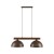 OSLO BROWN Lampa wisząca 2 4507 TK Lighting Brązowy, Orzech Brązowy