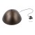 FARO BROWN Lampa wisząca 1 500 4509 TK Lighting Brązowy Brązowy