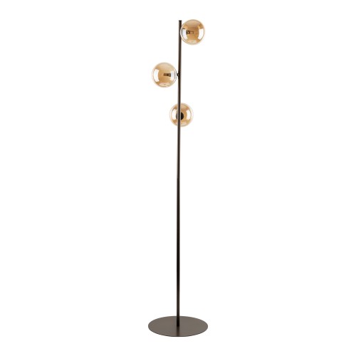 ESTERA BROWN Lampa podłogowa 3 6189 TK Lighting Brązowy Bursztynowy