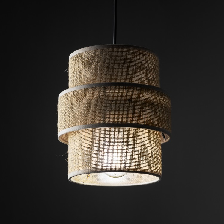 CALISTO JUTA Lampa wisząca 1 200 5401 TK Lighting Czarny Juta