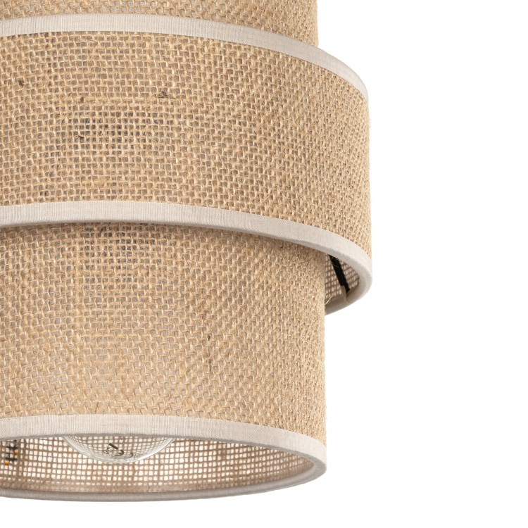 CALISTO JUTA Lampa wisząca 1 200 5401 TK Lighting Czarny Juta