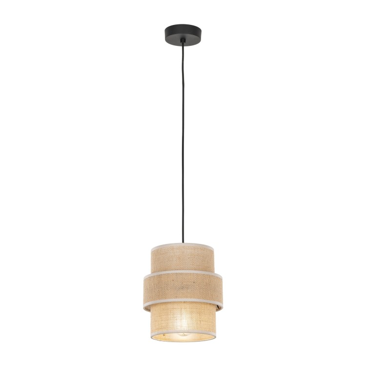 CALISTO JUTA Lampa wisząca 1 200 5401 TK Lighting Czarny Juta