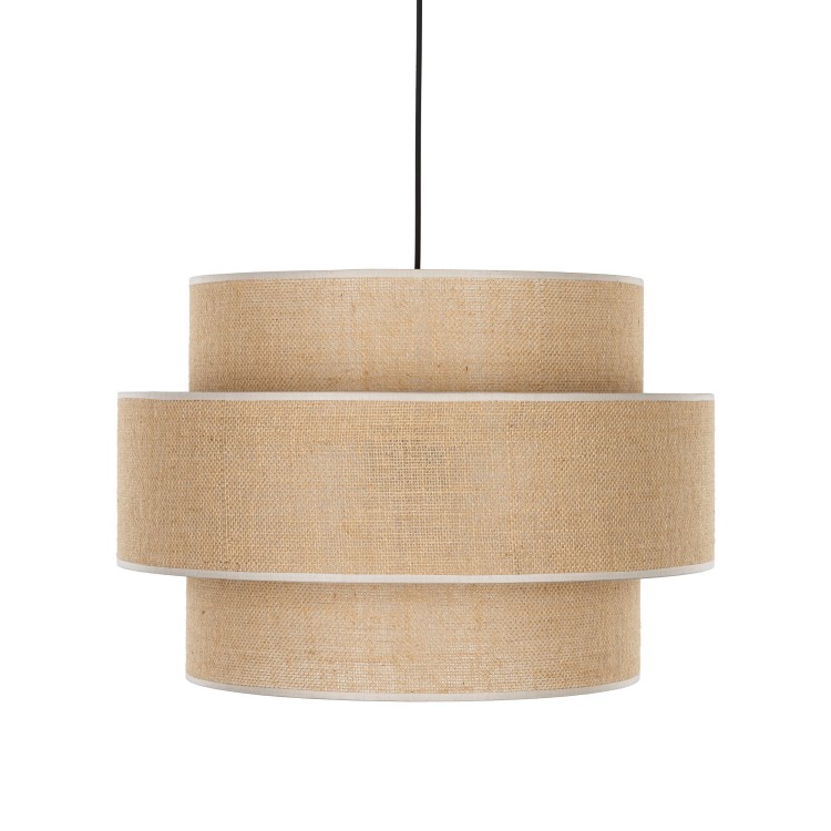 CALISTO JUTA Lampa wisząca 3 500 5402 TK Lighting Czarny Juta